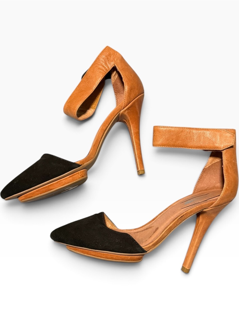 Jeffrey Campbell x Free People Solitaire Heels Brown Black Size 7